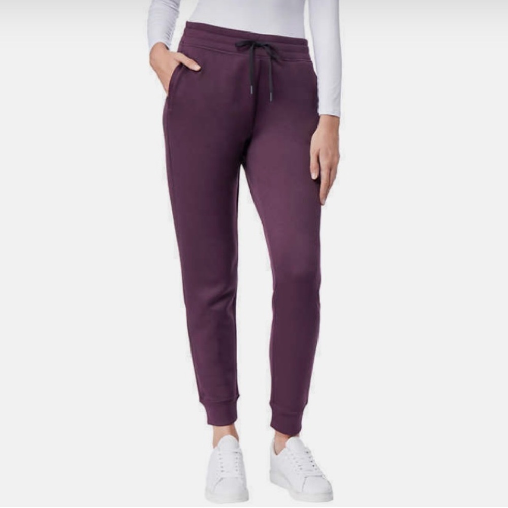 32 Degrees Purple Track Pants with Elastic Waistband